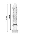 NEBULA SERIES BY IBIZA - MODELO 12 DILDO CRISTAL TRANSPARENTE 17 CM -O- 3.5 CM