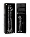 NEBULA SERIES BY IBIZA - MODELO 12 DILDO CRISTAL TRANSPARENTE 17 CM -O- 3.5 CM