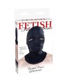 FETISH FANTASY SERIES - CAPUCHE AVEC FERMETURE ÉCLAIR NOIRE