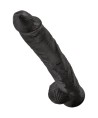 KING COCK - PÉNIS RÉALISTE AVEC BOULES 30.5 CM NOIR