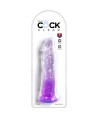 KING COCK - CLEAR PÉNIS RÉALISTE 19.7 CM VIOLET