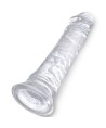 KING COCK - PÉNIS RÉALISTE CLAIR 19.7 CM TRANSPARENT