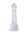 KING COCK - CLEAR PÉNIS RÉALISTE AVEC BOULES 15.2 CM TRANSPARENT