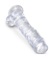 KING COCK - CLEAR PÉNIS RÉALISTE AVEC BOULES 16.5 CM TRANSPARENT