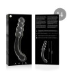 NEBULA SERIES BY IBIZA - MODELO 14 DILDO CRISTAL TRANSPARENTE 18.5 CM -O- 3 CM