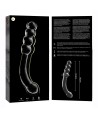 NEBULA SERIES BY IBIZA - MODELO 14 DILDO CRISTAL TRANSPARENTE 18.5 CM -O- 3 CM