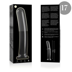 NEBULA SERIES BY IBIZA - MODELO 17 DILDO CRISTAL TRANSPARENTE 18.5 CM -O- 3 CM
