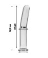 NEBULA SERIES BY IBIZA - MODELO 17 DILDO CRISTAL TRANSPARENTE 18.5 CM -O- 3 CM