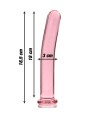 NEBULA SERIES BY IBIZA - MODELO 17 DILDO CRISTAL TRANSPARENTE 18.5 CM -O- 3 CM