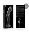 NEBULA SERIES BY IBIZA - MODELO 18 DILDO CRISTAL TRANSPARENTE 18.5 CM -O- 3.5 CM