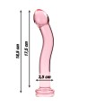 NEBULA SERIES BY IBIZA - MODELO 18 DILDO CRISTAL TRANSPARENTE 18.5 CM -O- 3.5 CM