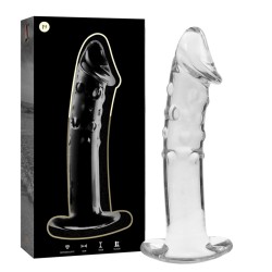 NEBULA SERIES BY IBIZA - MODELO 19 DILDO CRISTAL TRANSPARENTE 18.5 CM -O- 4 CM