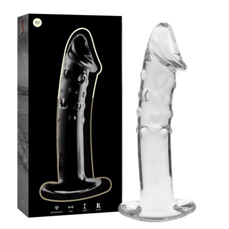 NEBULA SERIES BY IBIZA - MODELO 19 DILDO CRISTAL TRANSPARENTE 18.5 CM -O- 4 CM