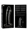 NEBULA SERIES BY IBIZA - MODELO 19 DILDO CRISTAL TRANSPARENTE 18.5 CM -O- 4 CM