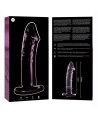 NEBULA SERIES BY IBIZA - MODELO 19 DILDO CRISTAL TRANSPARENTE 18.5 CM -O- 4 CM