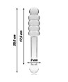 NEBULA SERIES BY IBIZA - MODELO 20 DILDO CRISTAL TRANSPARENTE 20.5 CM -O- 3 CM