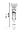NEBULA SERIES BY IBIZA - MODELO 21 DILDO CRISTAL TRANSPARENTE 20.5 CM -O- 3.5 CM