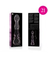 NEBULA SERIES BY IBIZA - MODELO 21 DILDO CRISTAL TRANSPARENTE 20.5 CM -O- 3.5 CM