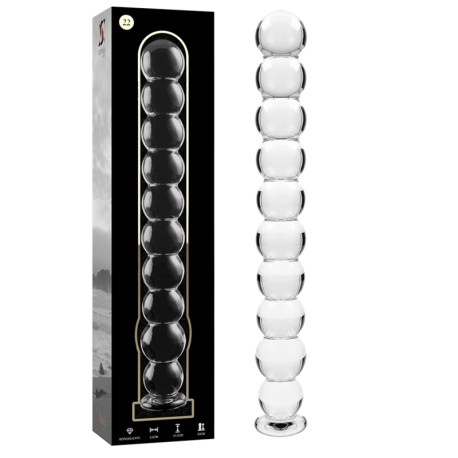 NEBULA SERIES BY IBIZA - MODELO 22 DILDO CRISTAL TRANSPARENTE 21.5 CM -O- 2.5 CM
