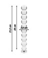 NEBULA SERIES BY IBIZA - MODELO 22 DILDO CRISTAL TRANSPARENTE 21.5 CM -O- 2.5 CM