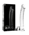 NEBULA SERIES BY IBIZA - MODELO 23 DILDO CRISTAL TRANSPARENTE 21.5 CM -O- 4 CM