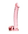 NEBULA SERIES BY IBIZA - MODELO 23 DILDO CRISTAL TRANSPARENTE 21.5 CM -O- 4 CM