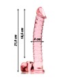 NEBULA SERIES BY IBIZA - MODELO 23 DILDO CRISTAL TRANSPARENTE 21.5 CM -O- 4 CM