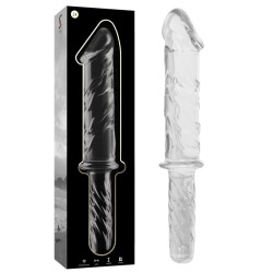 NEBULA SERIES BY IBIZA - MODELO 24 DILDO CRISTAL TRANSPARENTE 28.5 CM -O- 5 CM