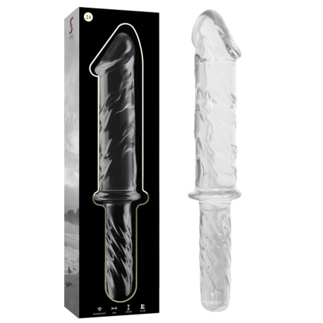 NEBULA SERIES BY IBIZA - MODELO 24 DILDO CRISTAL TRANSPARENTE 28.5 CM -O- 5 CM