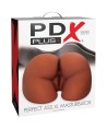 PDX PLUS - MASTURBATEUR MARRON DOUBLE ENTRÉE PERFECT ASS XL