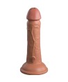 KING COCK - ELITE GODE RÉALISTE VIBRANT SILICONE 15.2 CM CARAMEL