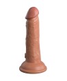 KING COCK - ELITE GODE RÉALISTE VIBRANT SILICONE 15.2 CM CARAMEL