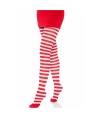 LEG AVENUE - COLLANTS RAYURES BLANC/ROUGE