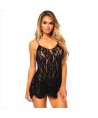 LEG AVENUE - CHEMISE DENTELLE FLEURIE