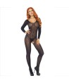 LEG AVENUE - BODYSTOCKING MANCHES LONGUES NOIR