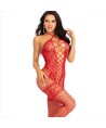 LEG AVENUE - BODYSTOCKING COU LICOL COEURS ROUGES ROUGE