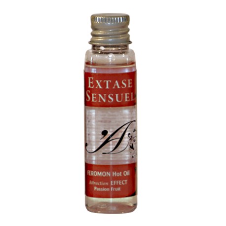 EXTASE SENSUAL - HUILE DE MASSAGE EFFET THERMIQUE AUX PHÉROMONES DE FRUITS DE LA PASSION VOYAGE 35 ML