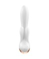 SATISFYER DOUBLE FLEX VIBRADOR APP - BLANCO