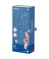 SATISFYER HUG ME RABBIT VIBRATOR APP - PINK