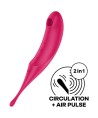 SATISFYER TWIRLING PRO ESTIMULADOR Y VIBRADOR - ROJO