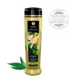 SHUNGA - HUILE DE MASSAGE BIO THÉ VERT 240 ML