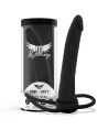 MYTHOLOGY - GODE ANAL COBI ONYX AVEC ANNEAU DE BITE ET TESTICULE 13 CM EN SILICONE