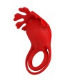 PRETTY LOVE - ANNEAU VIBRATEUR RUBEN 7 VIBRATIONS SILICONE ROUGE