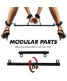 FETISH SUBMISSIVE BONDAGE - BARRE SÉPARATEUR RÉGLABLE 4 PIÈCES