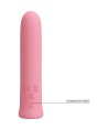 PRETTY LOVE - VIBRATEUR CURTIS MINI SUPER POWER 12 VIBRATIONS EN SILICONE ROSE