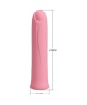 PRETTY LOVE - VIBRATEUR CURTIS MINI SUPER POWER 12 VIBRATIONS EN SILICONE ROSE