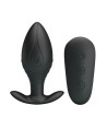 PRETTY LOVE - VIBRATEUR RECHARGEABLE REGINA ANAL PLUG NOIR