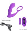 PRETTY LOVE - BAGUE WARREN ET VIBRATEUR ANAL VIOLET