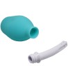 MR PLAY - DOUCHE EN CAOUTCHOUC BLEU POIRE ANAL