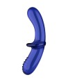 SATISFYER - DOUBLE CRYSTAL DILDO TRANSPARENTE